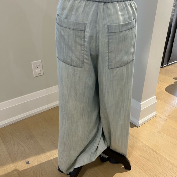 NWT Holt Renfrew Laura Siegel Women’s Medium Pants with side slit and tie - Picture 5 of 6